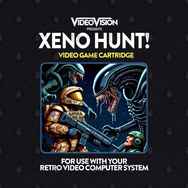 Xeno Hunt 80s Game by PopCultureShirts